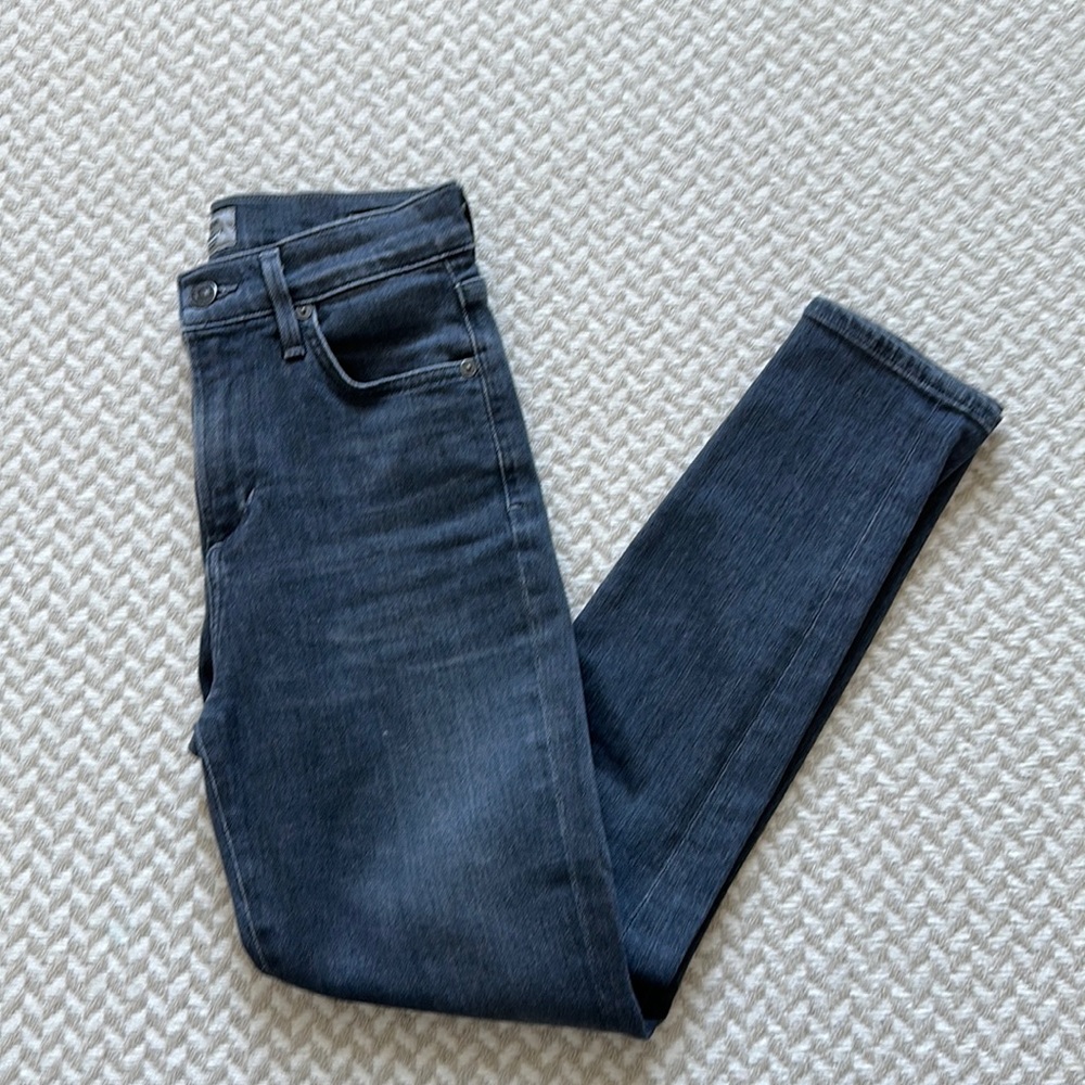 Grey Citizens of Humanity Rocket Crop High Rise Skinny